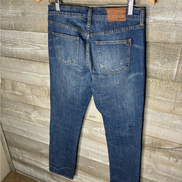 Madewell slim boy jean dark wash distressed size 26 - Picture 5 of 6